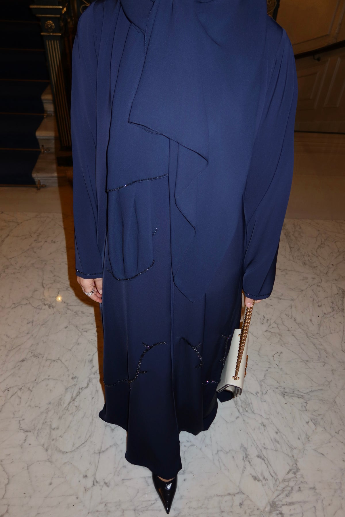 SAHRA  ABAYA- LACİVERT