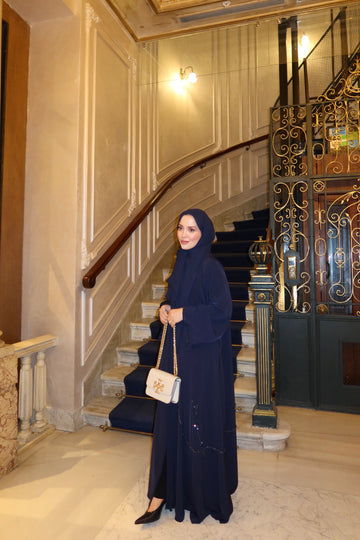 SAHRA  ABAYA- LACİVERT
