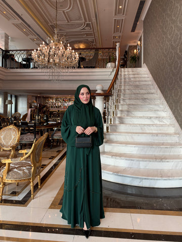 SAHRA ABAYA-ZÜMRÜT YEŞİLİ