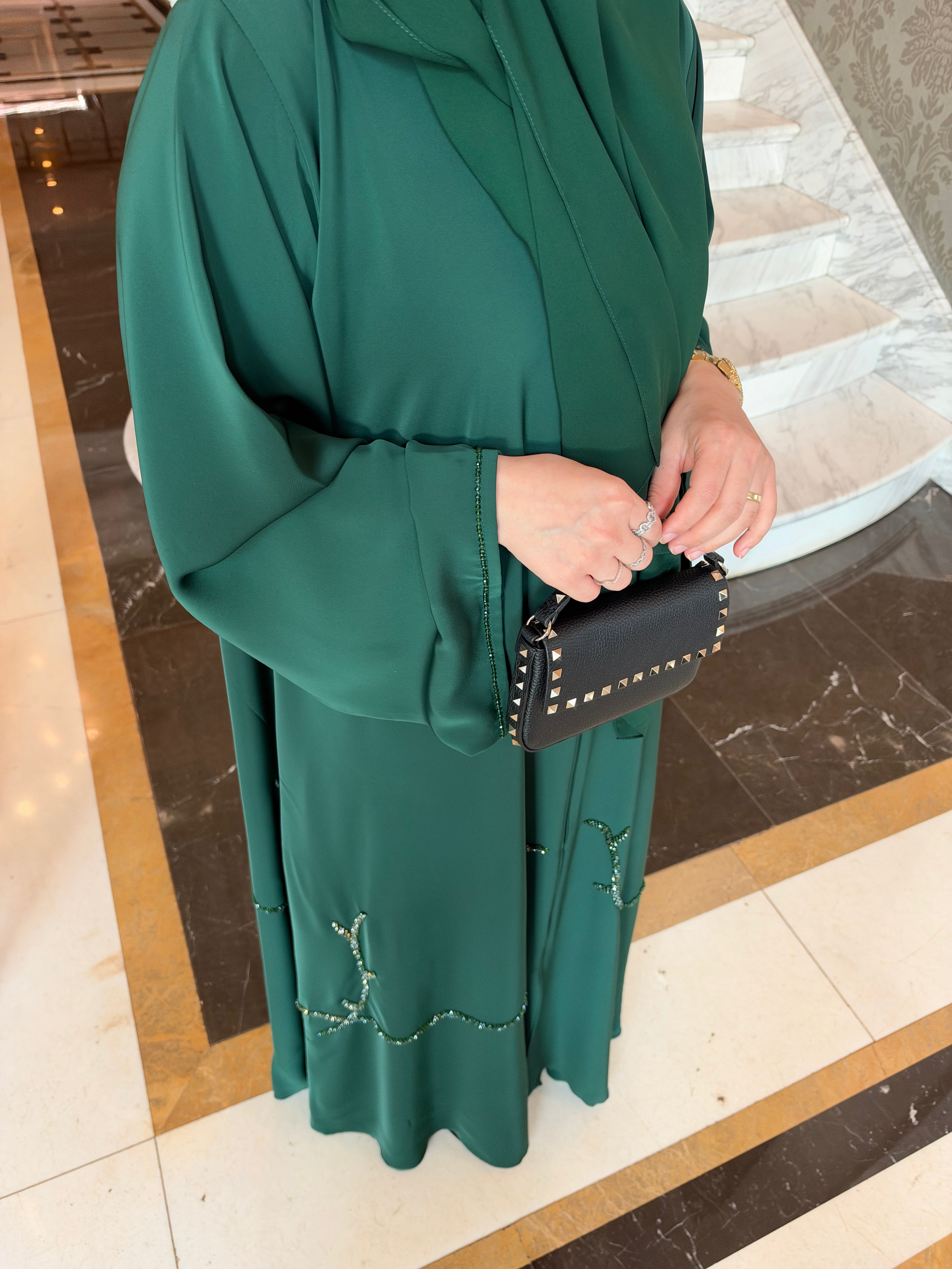 SAHRA ABAYA-ZÜMRÜT YEŞİLİ